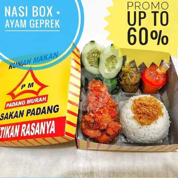 Nasi Box+ Ayam Geprek | Padang Murah