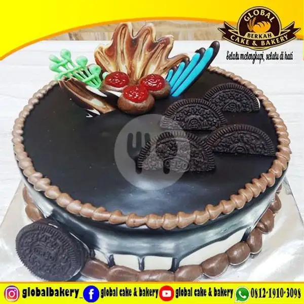 Black Forest (BF 0 60) Uk 18x18 | Global Cake & Bakery,  Jagakarsa