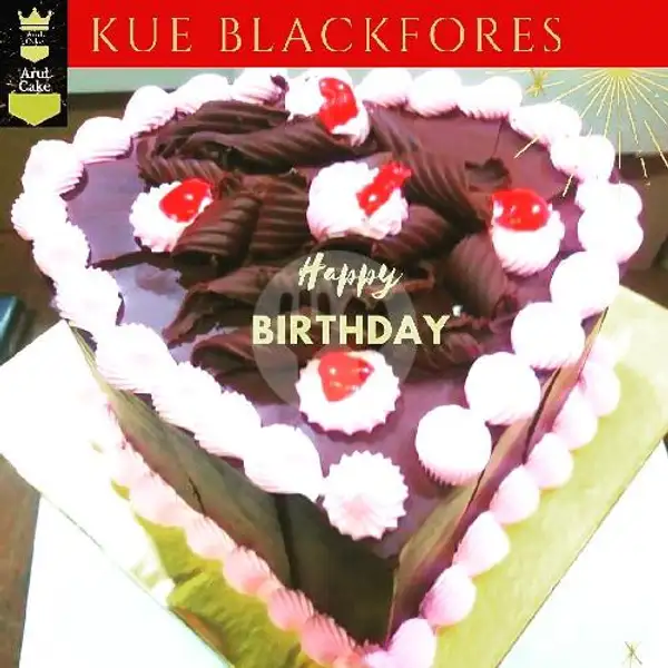 Kue Ulang Thn Blackfores Love, Uk : 15x15 | Kue Ulang Tahun ARUL CAKE, Pasar Kue Subuh Senen
