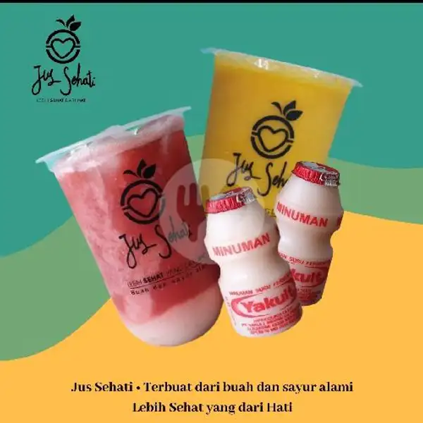 Jus Strawberry Yakult CUP Dan Jus Mangga Yakult CUP | Jus Sehati, Denpasar