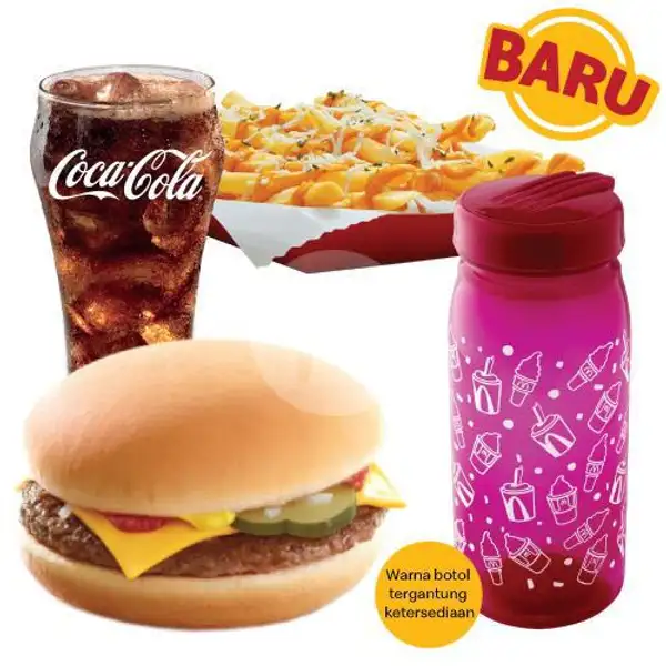 Cheeseburger McFlavor Set + Colorful Bottle | McDonald's, Mall Ratu Indah