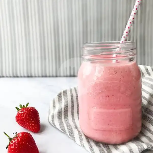Milk Shake Strawberry | Warung Makan Bu Ratna, Grogol