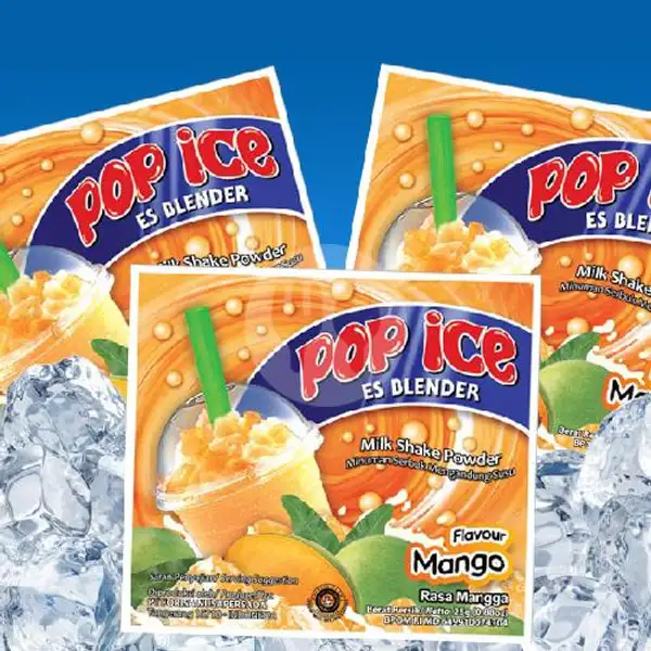 Pop Ice Mango | Ceker Gobyos & Tela-tela Queensha, Nongko Padasan Raya