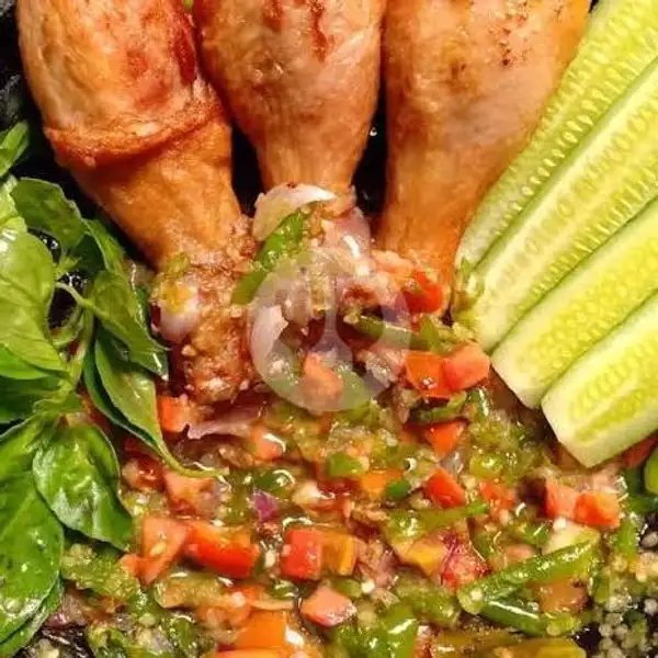 Ayam Goreng Sambal Cobek Paha Bawah | Ayam Goreng Sambal Pete Husna, Cimanggah