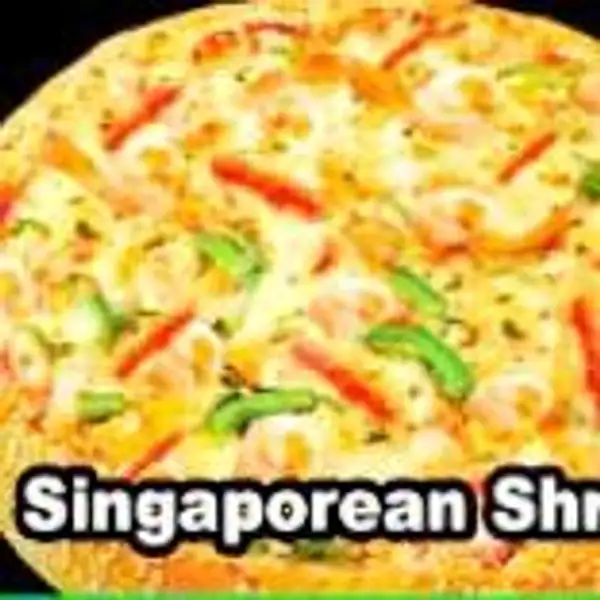 Singapore Shrimp (L) | Sicilian Pizza, Tiara Dewata Supermarket