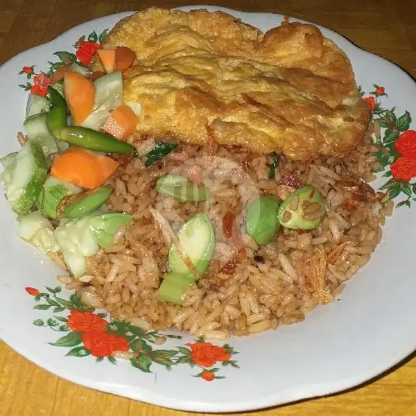 Nasi Goreng Pete + Ayam + Ati Ampela | Nasi Goreng Tek - Tek Pak Jangkung, Swadaya Raya