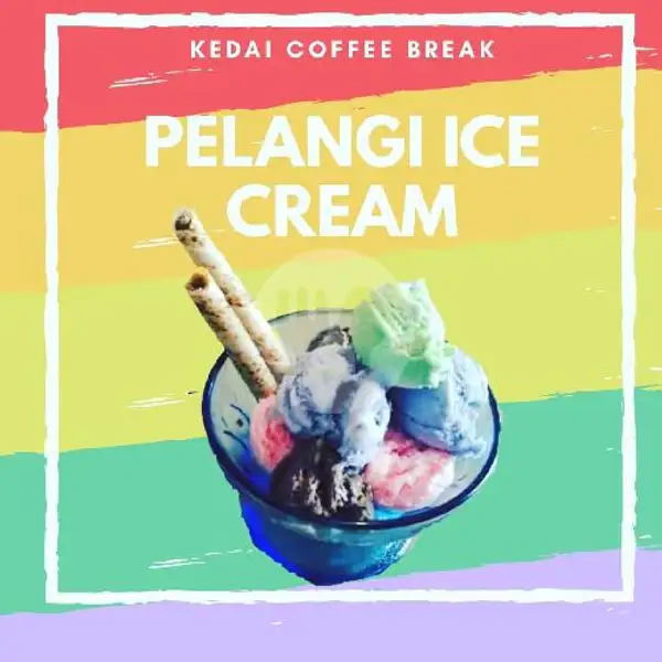 Pelangi Ice Cream Medium | Kedai Coffee Break, Curug