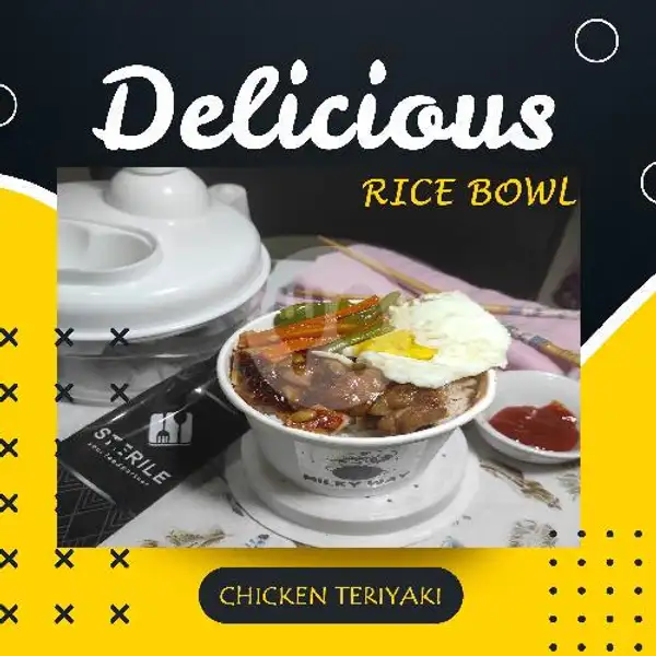 Chicken teriyaki + Lychee Tea | Milky Way, Kemanggisan