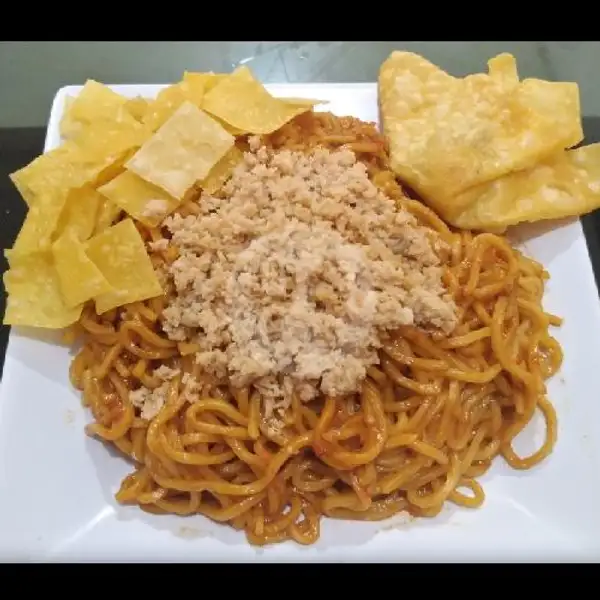 black panther noodle (mie iblis porsi kenyang ala nmc) | Niu Mani Cafe [Mie Setan, Ayam Geprek Mozzarella, Fire Chicken, Salted Egg]