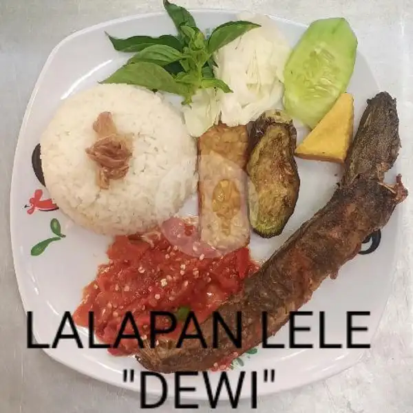 Lalapan Lele+ Nasi | Ayam Geprek Sudi Mampir, Food Court Genteng Biru