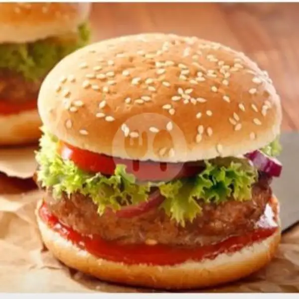 Burger Mini Isi Nugget Ayam | D'Coff and Milkshake