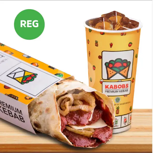 Reg Combobs Beef Cheese Kebab | KABOBS – Premium Kebab, DMall