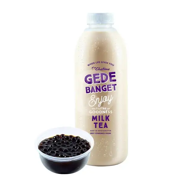 Chatime Milk Tea Gede Banget + Topping Pearl Gede Banget | Chatime, Level 21