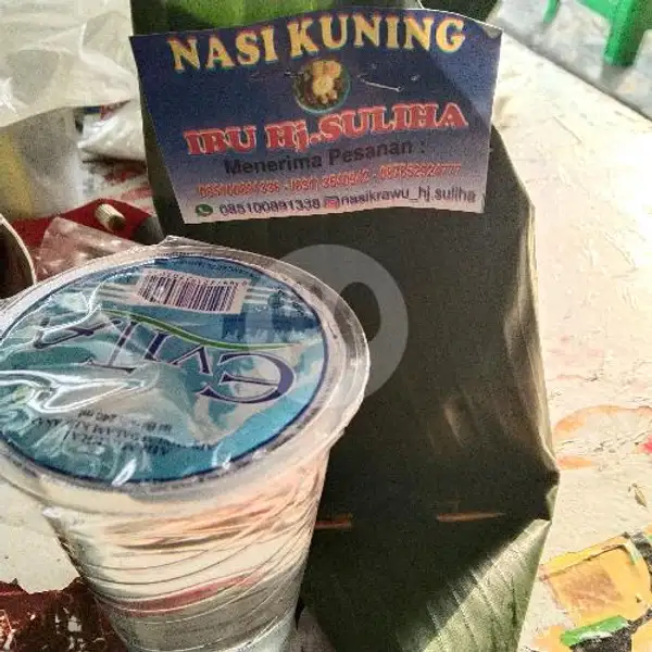 Promo Nasi Kuning+Air Mineral | Nasi Krawu Hj Suliha, Kenjeran