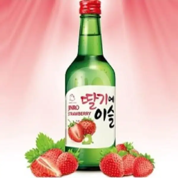Soju Jinro Strawberry + Free Yakult N Kacang Kulit Garuda | Arga Bintang Anggur N Soju, Terusan Buah Batu