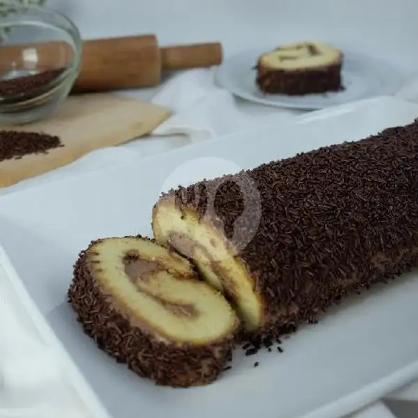 Chocolate Roll Cake | Kue Lapis Talas Dan Bolu Susu Bandung, Jamuju