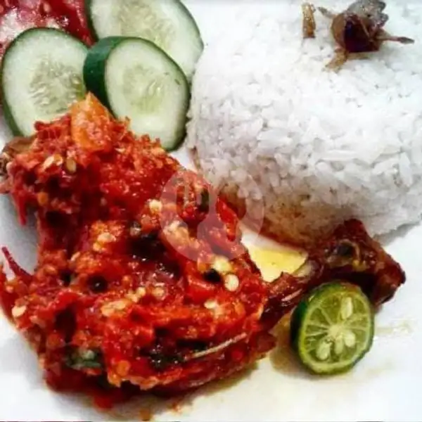 Ayam Goreng Penyet Complit Nasi Putih | Lalapan Ayam Taliwang Hj.Riyati