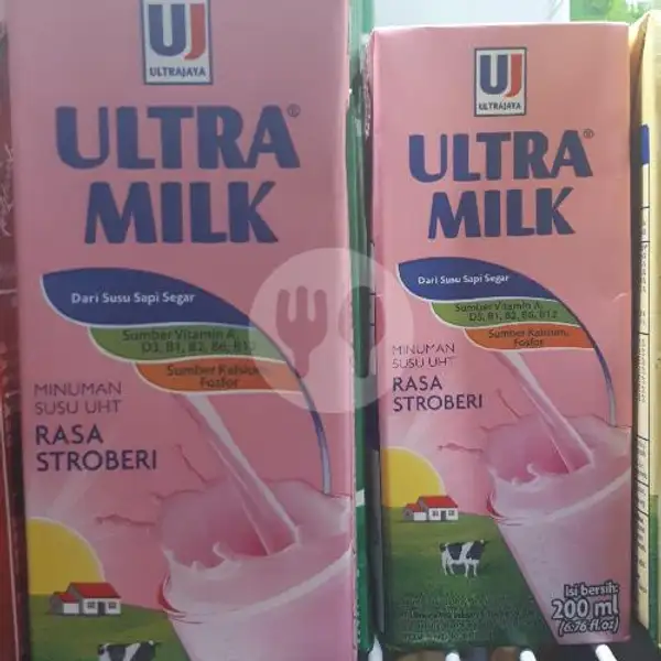 Ultra Milk Stroberi | Ayam Gorowok Asep Tiyen, Murni 3