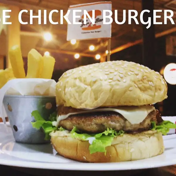 Chicken Cheese Burger | X Burger & Burjo Bro, Manahan