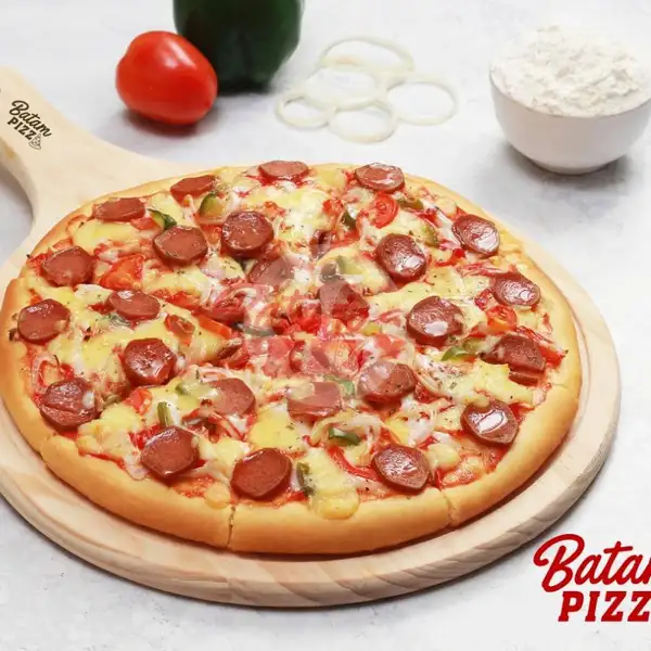 Beef Sausages Pizza Premium Small 20 cm | Batam Pizza Premium, Batam