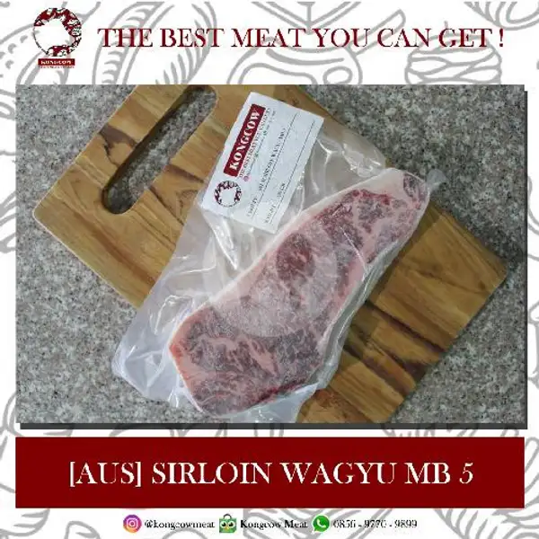 Sirloin Wagyu MB 5 (AUS) - 250gr | Daging Kongcowmeat