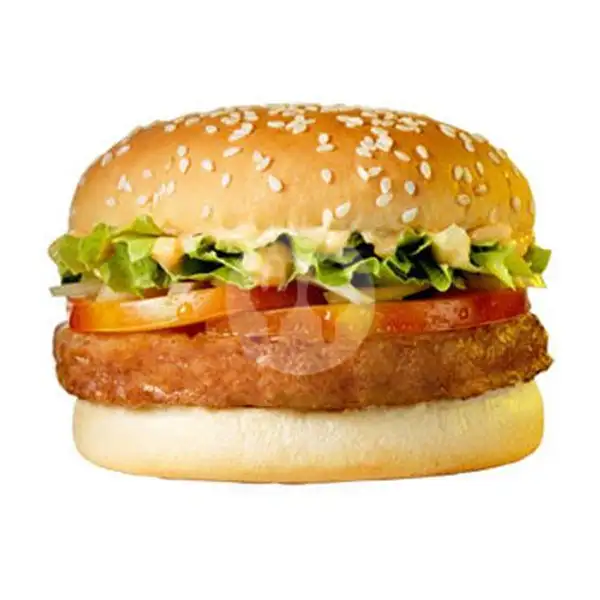Burger Chicken Crispy | King Kebab, Air Putih