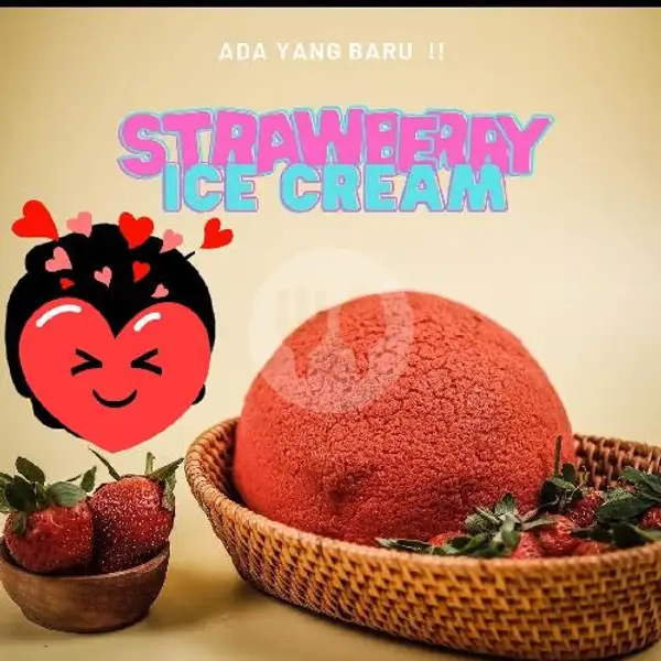 Strawberry Ice Cream | Roti Kupi Sarimanah