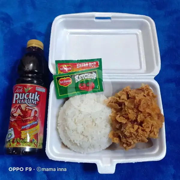 Paket Komplit Fried Chicken | Ayam Geprek Extra Pedas Mbak Inna, Denpasar