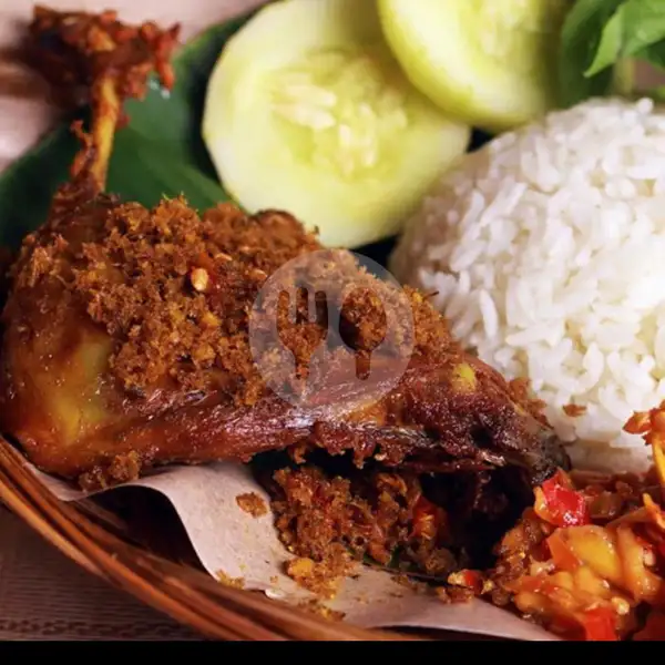 Nasi Bebek Goreng Kremes+tempe/tahu | Ayam Geprek Bang Cimeng, Sukun