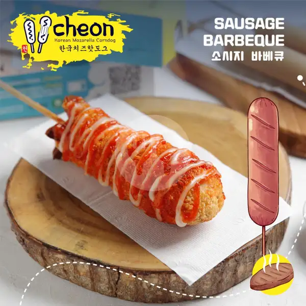Cheon- Sosis BBQ Corndog | Cheon x Flamola, Nogotirto