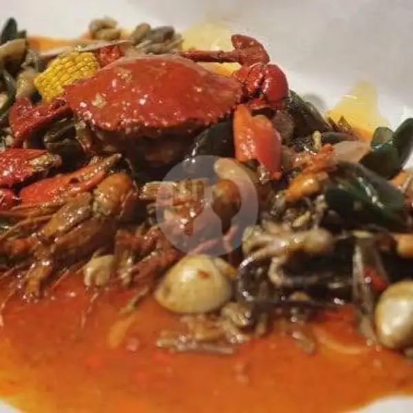 Kepiting Dikeroyok Kerang | Seafood Baba Kemal Kepiting Udang Cumi Kerang Asam Manis, Denpasar