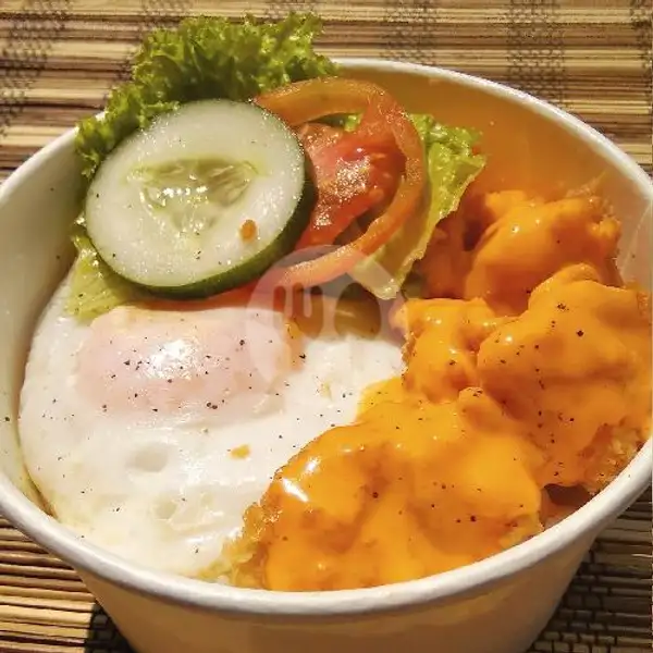 Nasi Ayam Sauce Keju | Skuy Rice Bowl