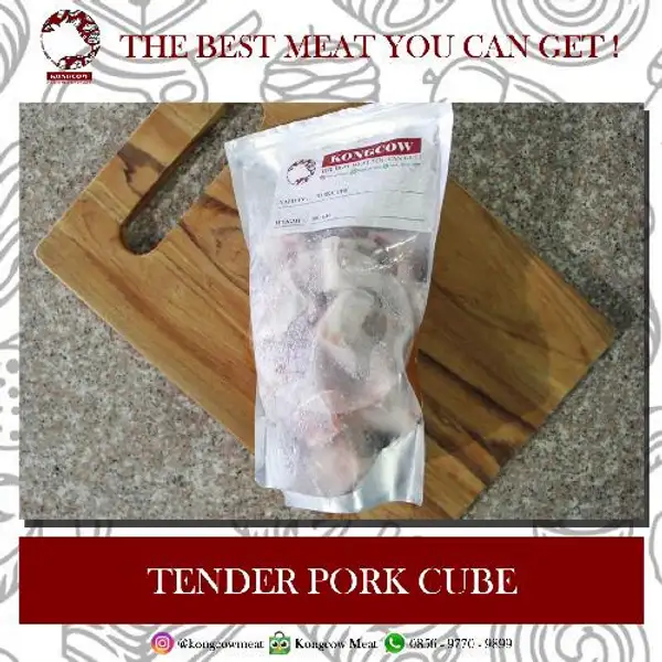 Tender Pork Cube - 300gr | Daging Kongcowmeat