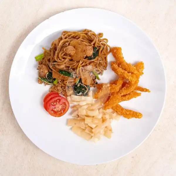 Mie Goreng Pangsit + Ayam Stick | Eco Rice Bowl, Tukad Melangit