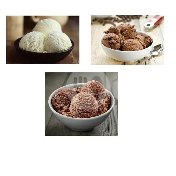 Ice Cream Vanilla +Ice Cream Coklat+Ice Cream Capucino | ADONAI ICE Cream