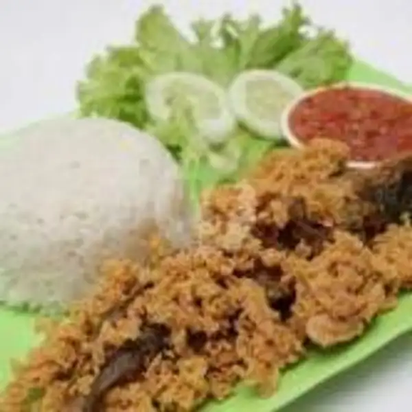 Lele Kremes + Nasi | Ayam Bakar Madu & Goreng Kremes MAMA IRA, Bekasi Barat
