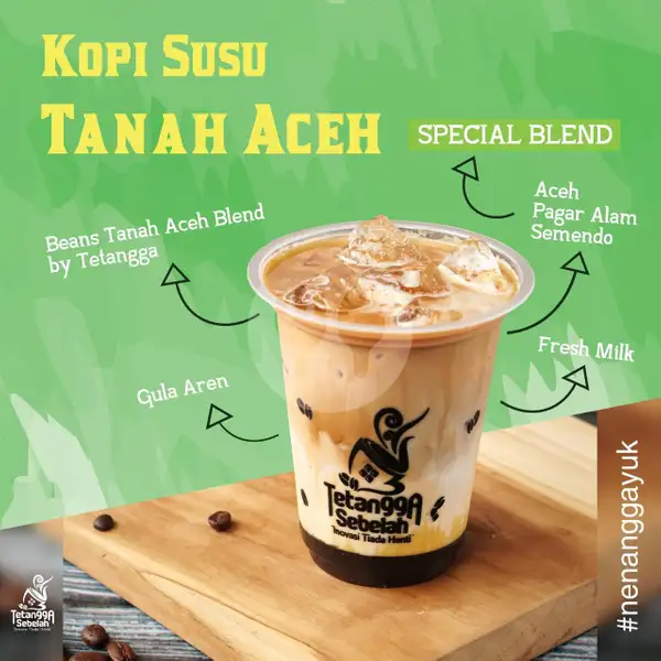 Paket 5 Gelas Kopi Susu Tanah Aceh Special Blend ( S ) | Kopi Tetangga Sebelah, Duta Mas