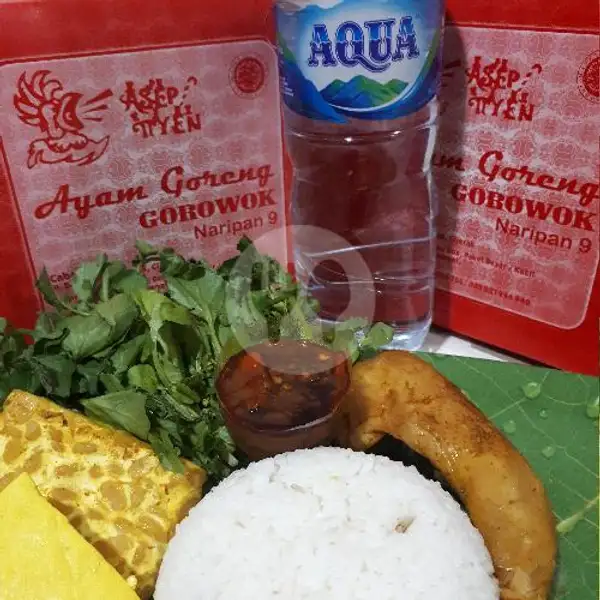 Nasi Ayam Tahu Tempe Aqua | Ayam Gorowok Asep Tiyen, Murni 3