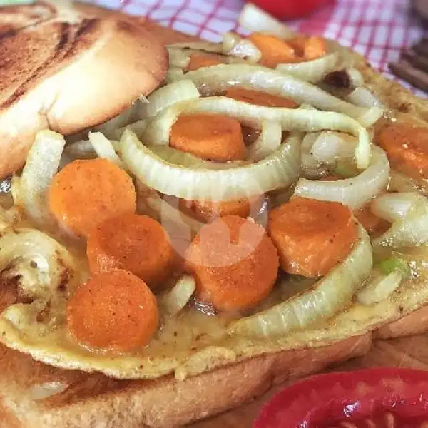 Roti Bakar sosis+telur+keju | Cafe Dede Hamizan, Kayu Manis Utara