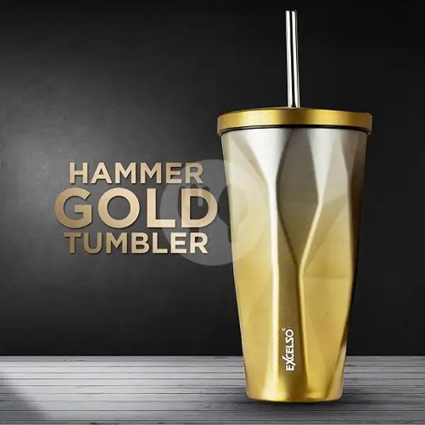 Tumbler Hammer Gold | Excelso Coffee, Level 21 Mall