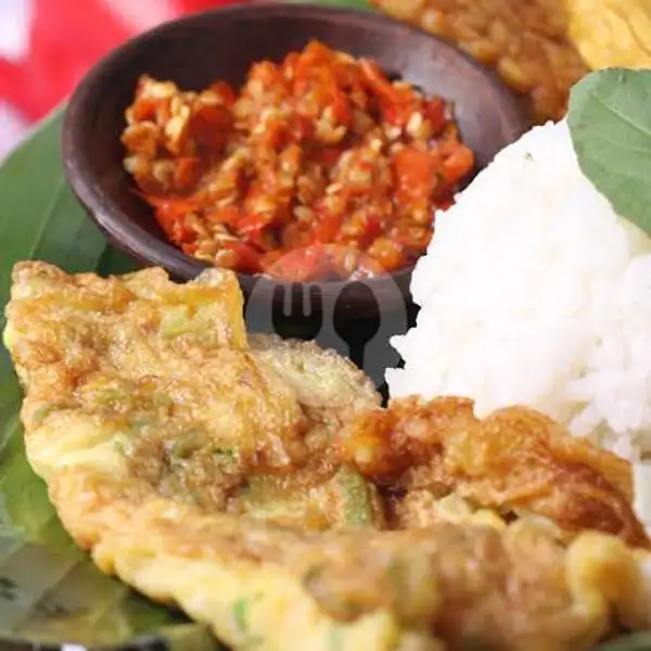 Paket Nasi Telor Dadar Serundeng | Kedai Mamanie, Tarogong Kaler