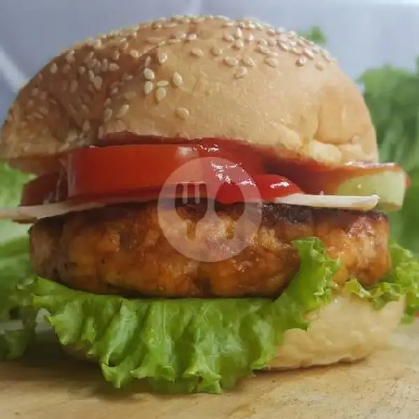 Chicken Burger | Ayam Bakar Bang Juna, Pondok Gede