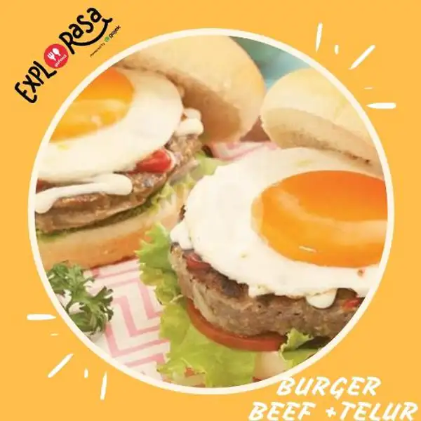 burger beef egg | Kedai Jajan Syauqi, Pondok Gede