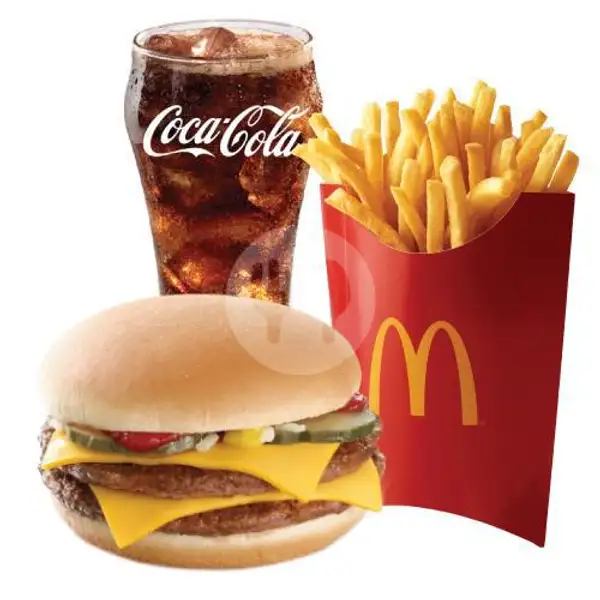 Paket Hemat Double Cheeseburger, Large | McDonald's, Lenteng Agung