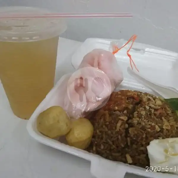 Paket Nasi Goreng Bakso + Teh Obeng | Warung Makan Sosro Sudarmo, Nongsa
