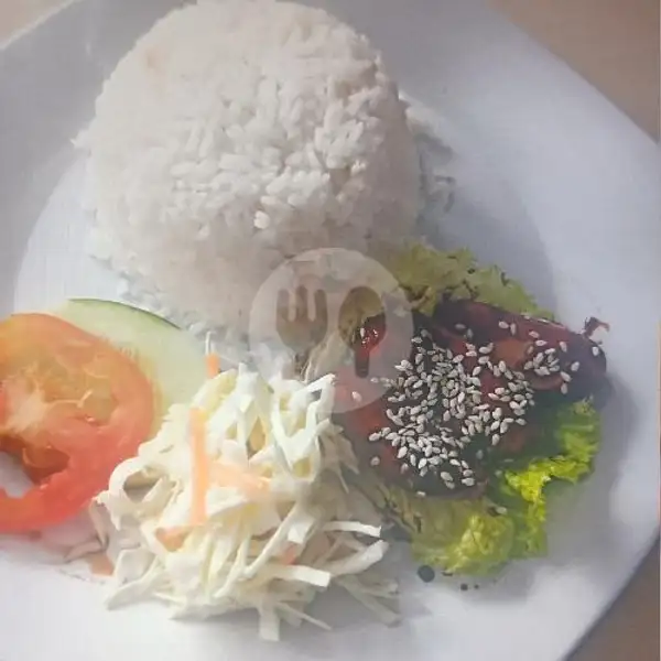 Sosis Teriyaki Sauce | Let's Eat Vegetarian Cafe. Kota Batam
