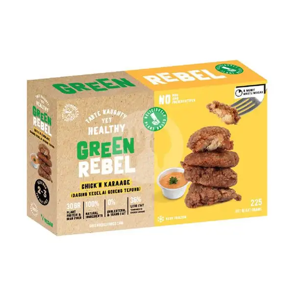 Green Rebel Chick'n Karaage (225 gr) | BURGREENS - Healthy, Vegan, and Vegetarian, Menteng