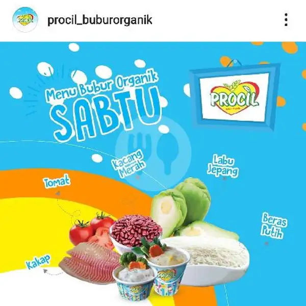 Bubur Halus Kakap Cup Bsr | Bubur Bayi Organic Procil Jl.Batoe/H.Lele