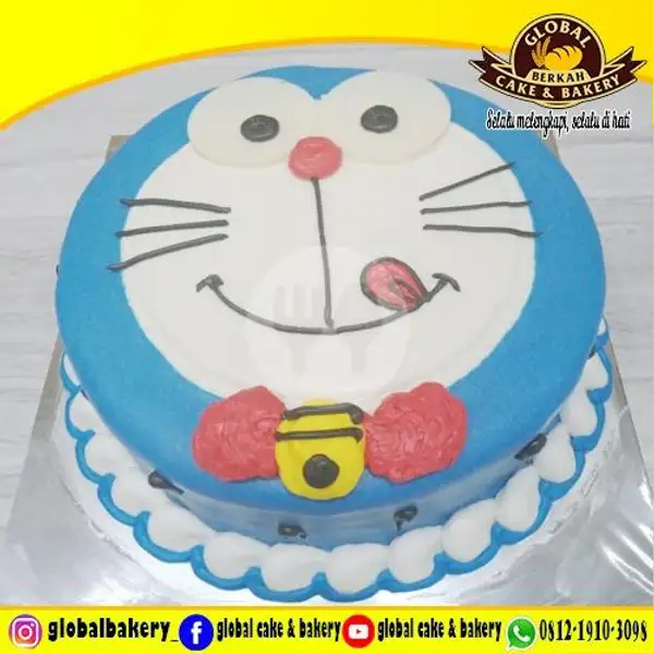 Black Forest FC Doraemon (BF FC 68) Uk 18x18 | Global Cake & Bakery,  Jagakarsa
