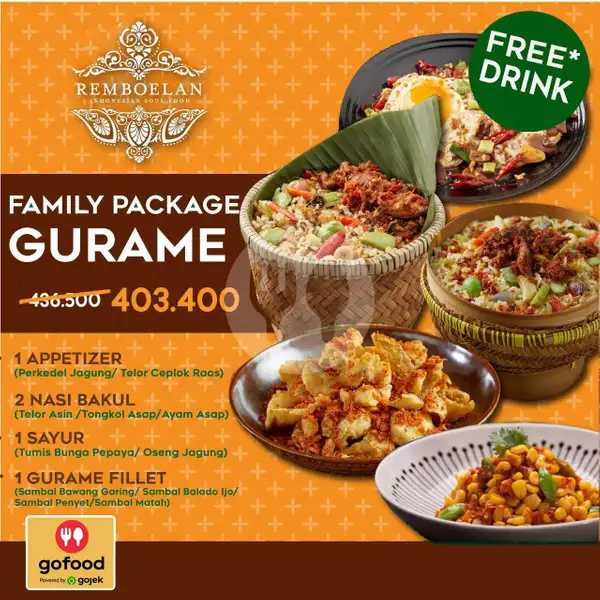 Family Package Gurame + Drink | Remboelan, Grand Indonesia